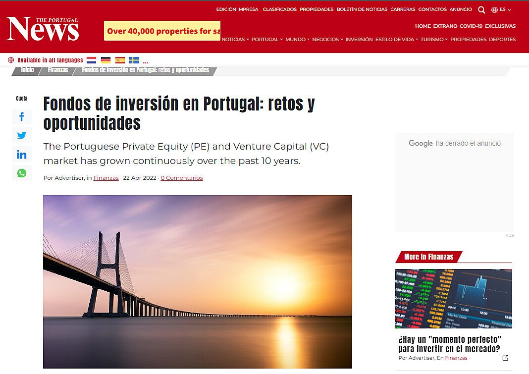 Fondos de inversin en Portugal: retos y oportunidades